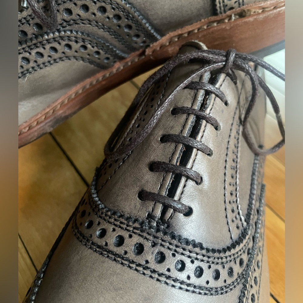 Allen Edmonds Neumok 2.0 Grey Ghost 11e 11 e Wingtips Oxfords